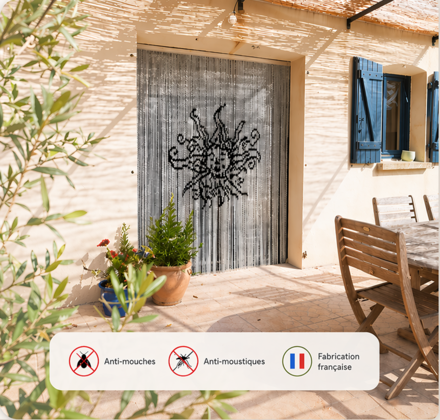 rideau chainette aluminium