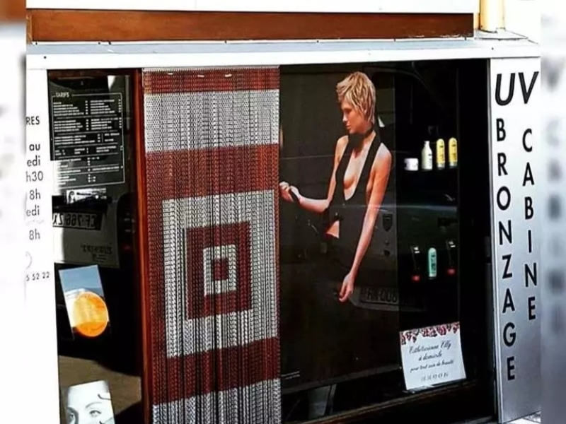 Rideau de porte extérieur anti-insectes volants