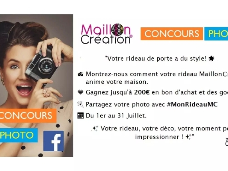 Participez à notre Concours Photo Maillon Création 2023 et Gagnez de Fabuleux Pr